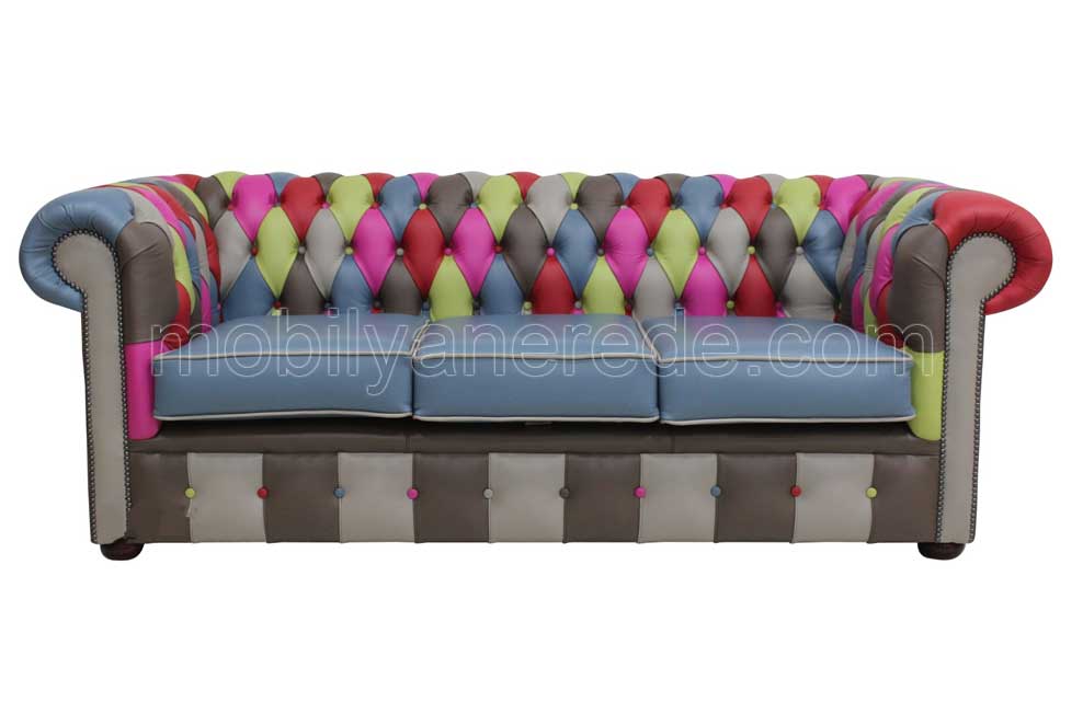 Patchwork Chesterfield Koltuk